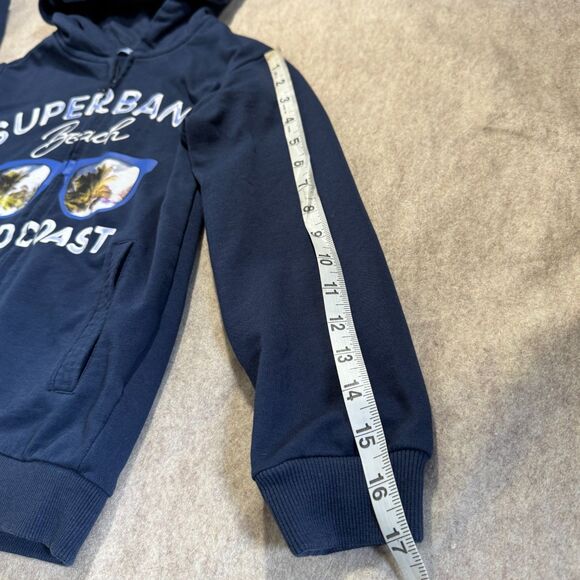 Mayoral navy zip up hoodie sunglasses graphic sweatshirt boy’s 8 everyday basics - Picture 7 of 8